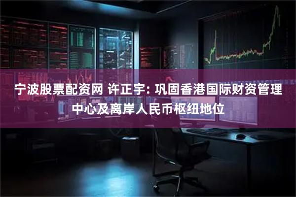 宁波股票配资网 许正宇: 巩固香港国际财资管理中心及离岸人民币枢纽地位