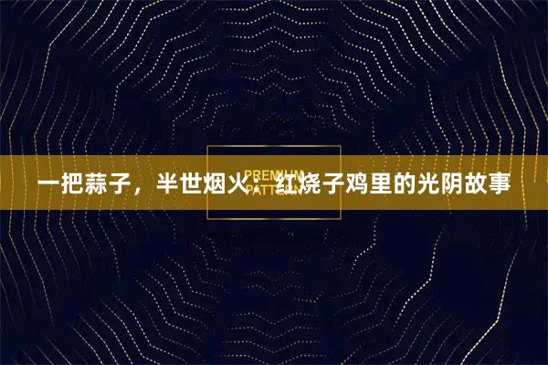 一把蒜子，半世烟火：红烧子鸡里的光阴故事